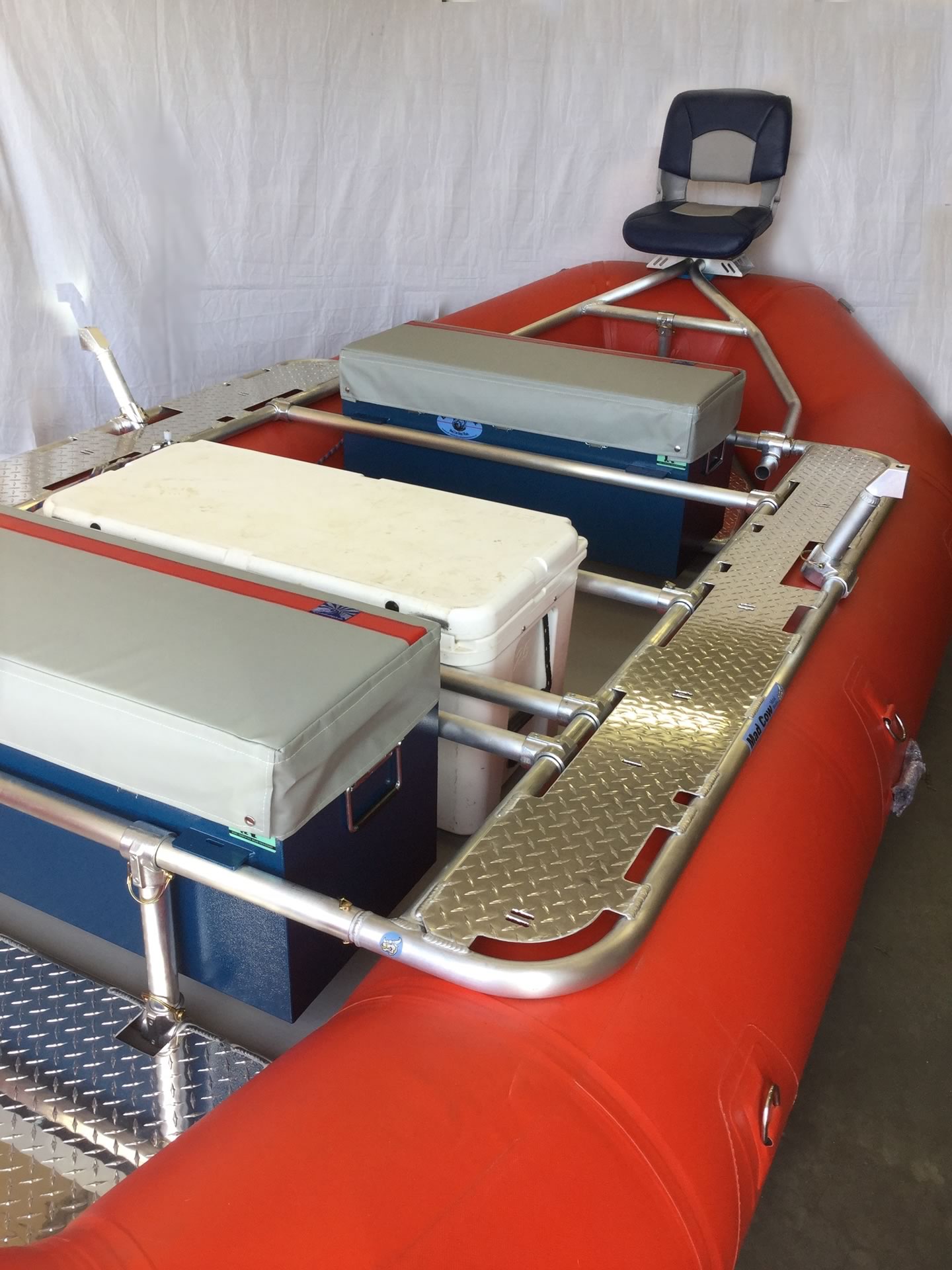 Raft Fishing Frame Components Mad Cow Metal Works